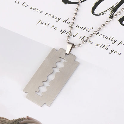 Stainless Steel Razor Blades Pendant - Nix Store