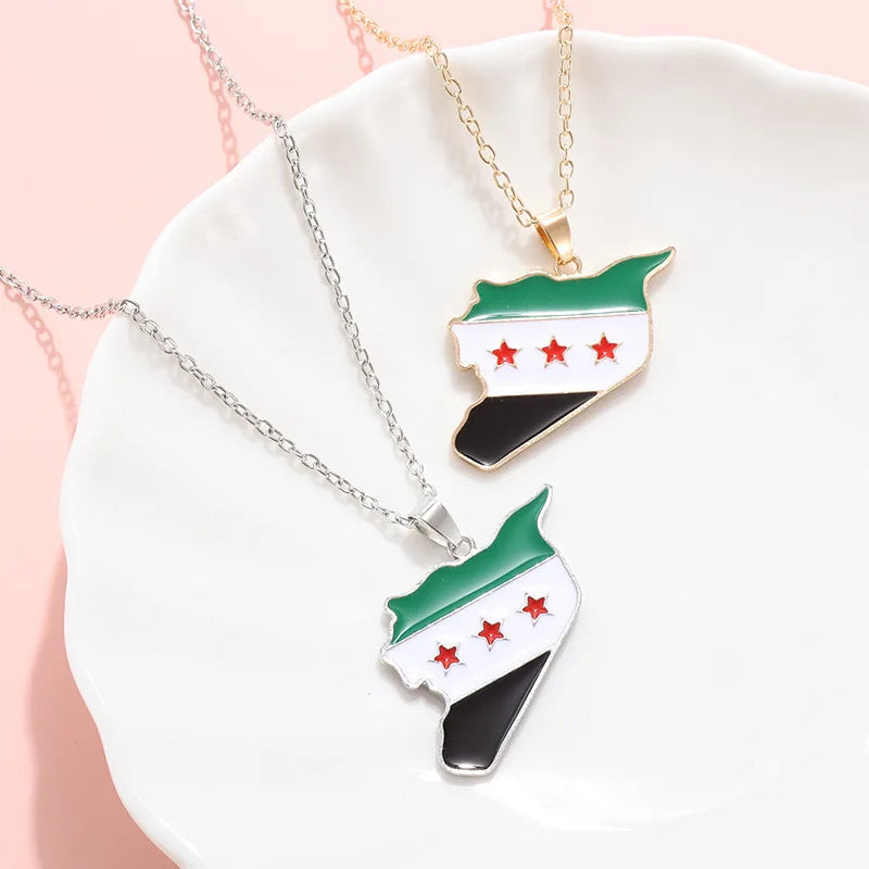 Syria steel necklace with elegant designs - Nix Store