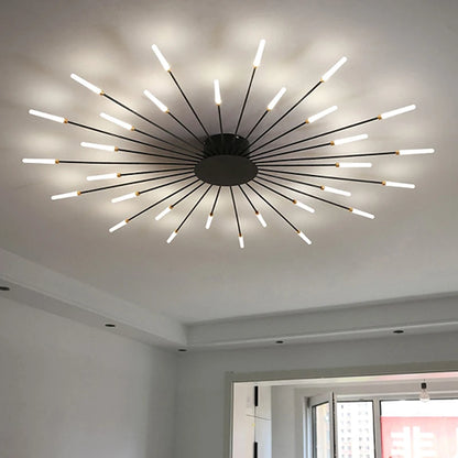 Room Light Led Ceiling Lamp Lighting Acrylic Nordic Creative Fireworks Bedroom Fixture Home Decor Kids Room - Nix Store