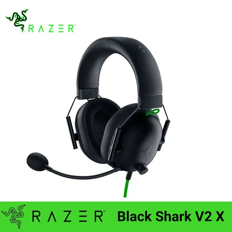 2023 Razer BlackShark V2 X Headphone Wired Gaming Headset: 7.1 Surround Sound- Game For PS4,PS5, Nintendo Switch, Xbox - Nix Store