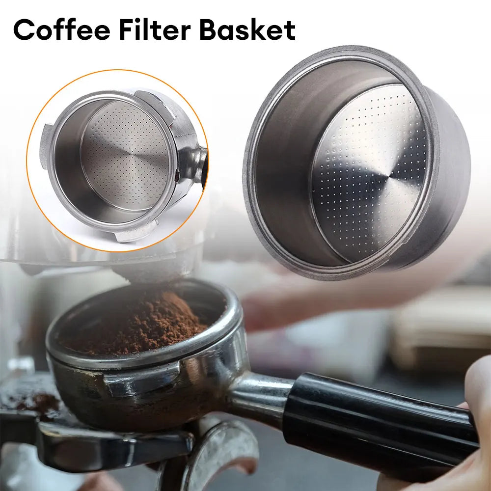 51mm Stainless Steel Coffee Filter Basket 1/2 Cup Espresso Machine Dripper Portafilter