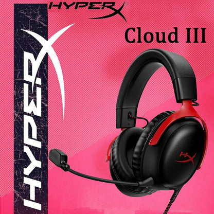 سماعة الألعاب السلكية HyperX Cloud 3 III مع ميكروفون DTS Sound / تدعم برنامج HyperX