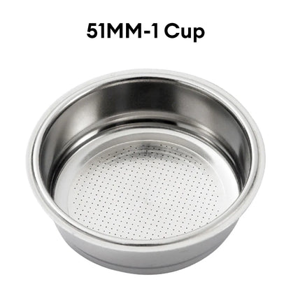 51mm Stainless Steel Coffee Filter Basket 1/2 Cup Espresso Machine Dripper Portafilter