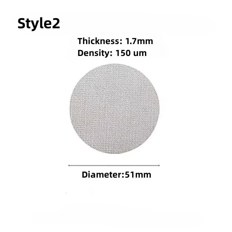 51/53/58mm Stainless steel Reusable Coffee Filter Screen Heat Resistant Mesh