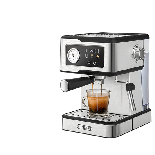 Cafelffe Espresso Machine 20Bar,Cappuccino Maker with Milk Frother Steam Wand