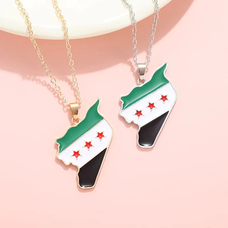 Syria steel necklace with elegant designs - Nix Store