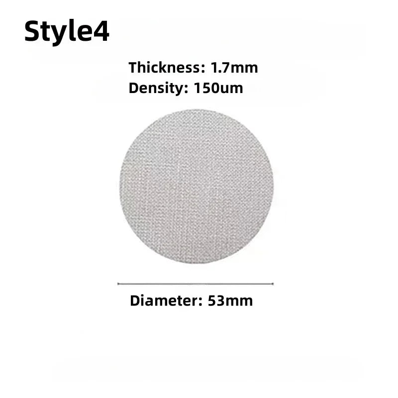 51/53/58mm Stainless steel Reusable Coffee Filter Screen Heat Resistant Mesh