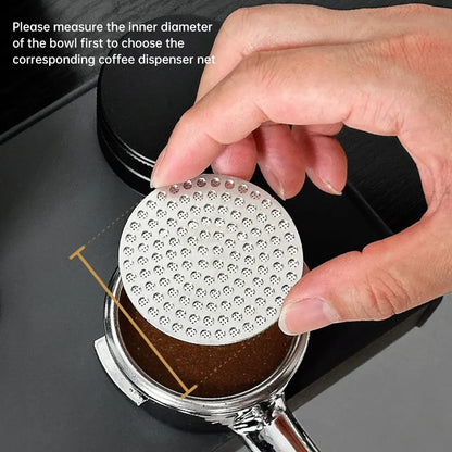 51/53/58mm Reusable Metal Double Coffee Filter Fine Mesh Heat Resistant Coffee Professional Espresso Accessory