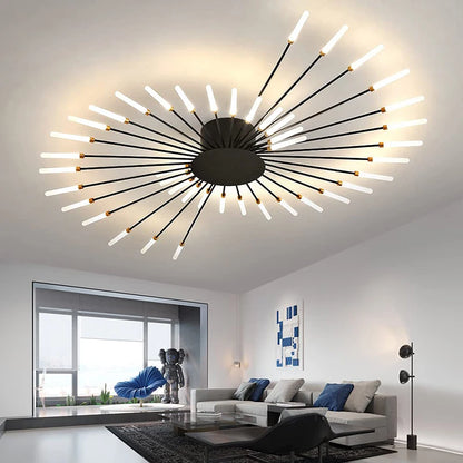 Room Light Led Ceiling Lamp Lighting Acrylic Nordic Creative Fireworks Bedroom Fixture Home Decor Kids Room - Nix Store