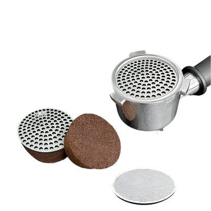 51/53/58mm Reusable Metal Double Coffee Filter Fine Mesh Heat Resistant Coffee Professional Espresso Accessory