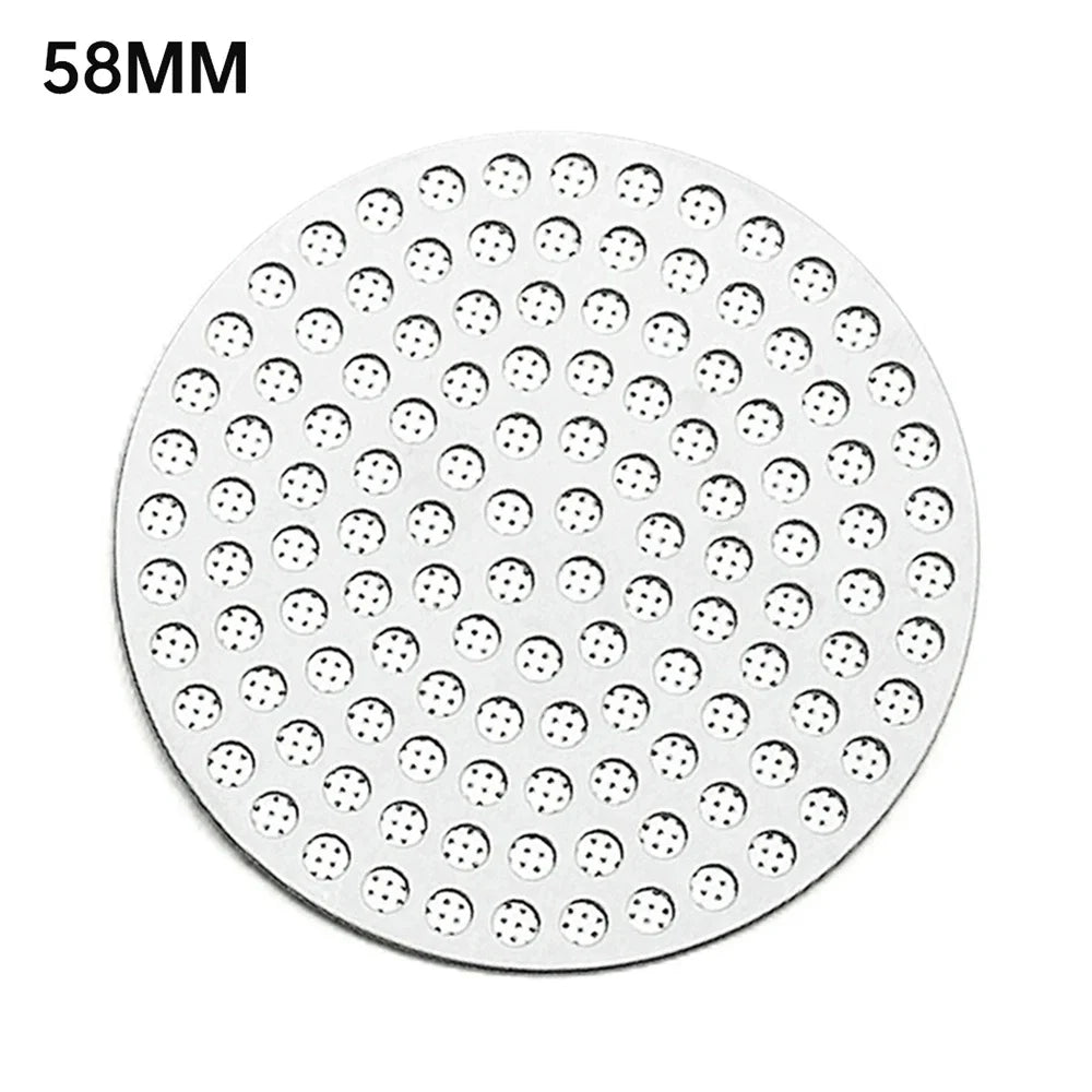 51/53/58mm Reusable Metal Double Coffee Filter Fine Mesh Heat Resistant Coffee Professional Espresso Accessory