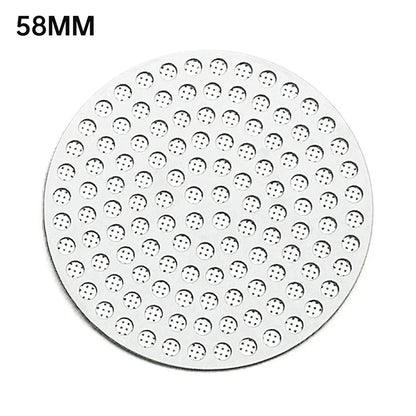 51/53/58mm Reusable Metal Double Coffee Filter Fine Mesh Heat Resistant Coffee Professional Espresso Accessory