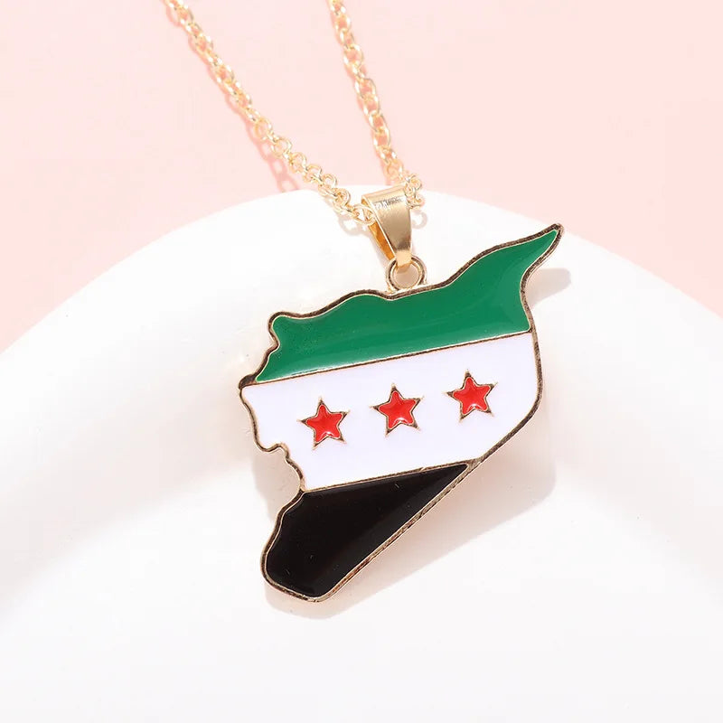 Syria steel necklace with elegant designs - Nix Store