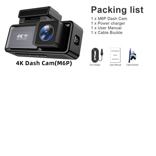 Professional dash cam with high quality photography suitable for all types of cars ( 4K ) - Nix Store