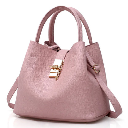 Woman shoulder bag Large capacity Handbag for Women Crossbody bag Lychee pattern PU - Nix Store