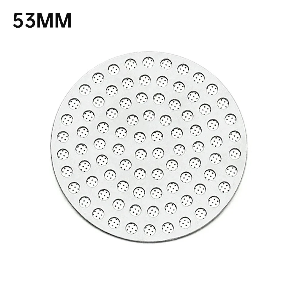 51/53/58mm Reusable Metal Double Coffee Filter Fine Mesh Heat Resistant Coffee Professional Espresso Accessory